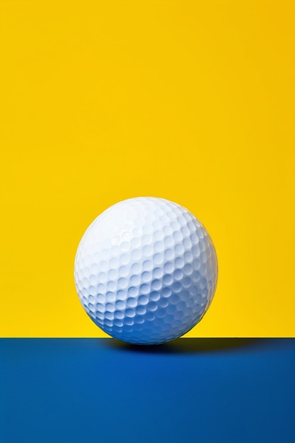 Free photo golf ball in studio