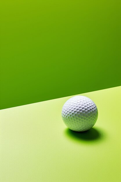 Golf ball in studio