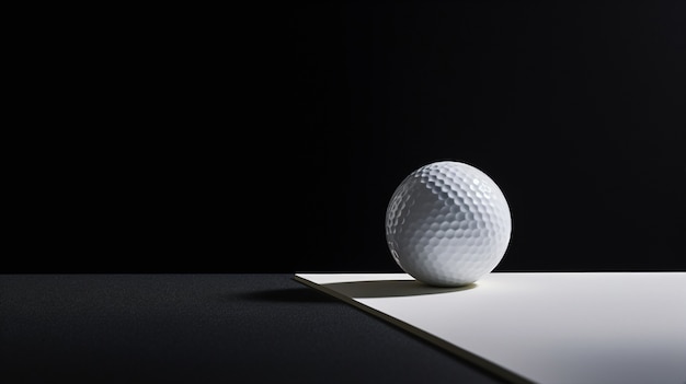 Free photo golf ball in studio