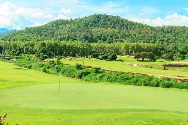 Golf course landscape