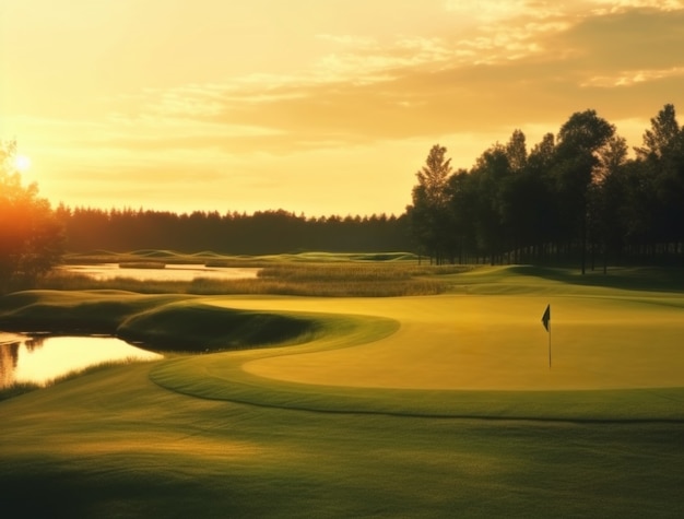 Golf course landscape