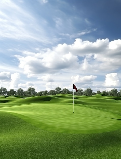 Golf course landscape