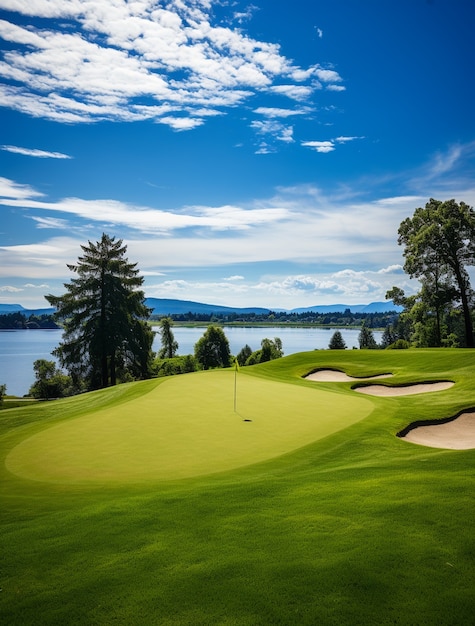 Golf course landscape