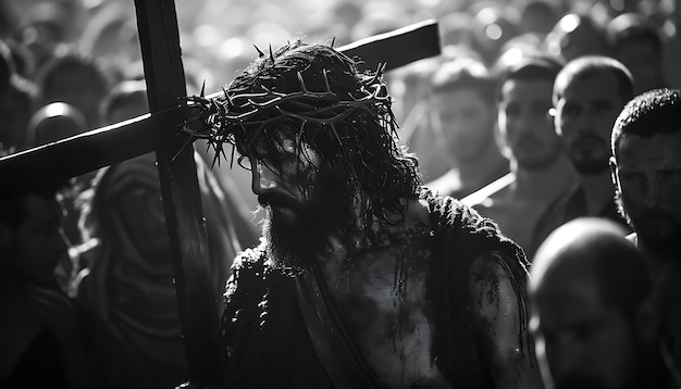 Free photo good friday scene with jesus christ