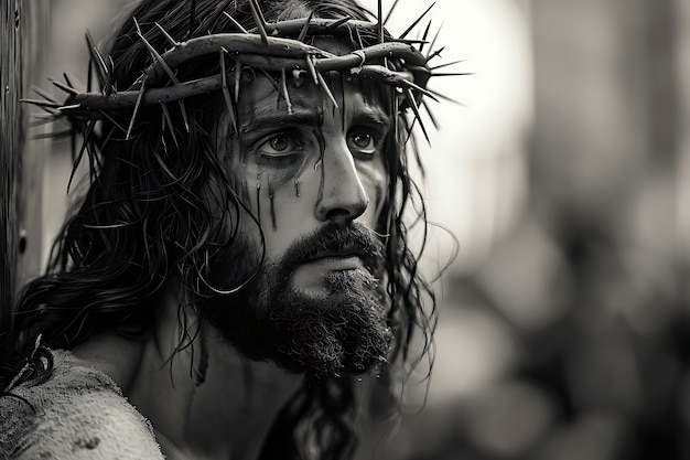 Free photo good friday scene with jesus christ