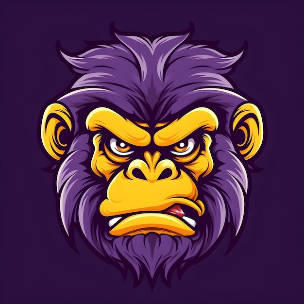 Free Photo gorilla gaming logo