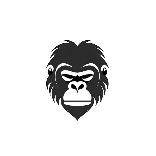 Free photo gorilla logo design vector template. gorilla head icon.