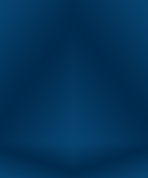 Gradient Blue abstract background. Smooth Dark blue with Black vignette Studio