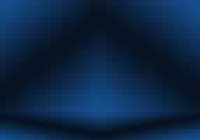 Free photo gradient blue abstract background. smooth dark blue with black vignette studio.