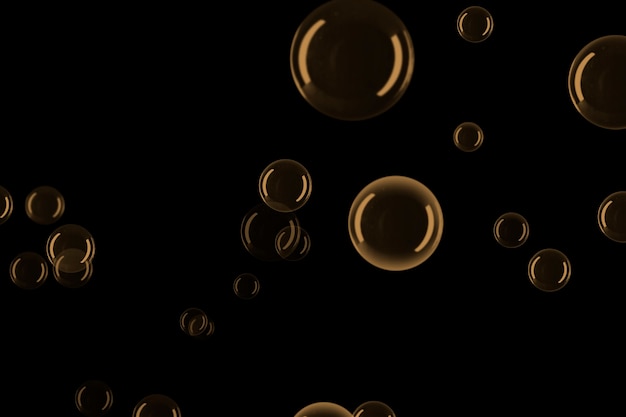 Free Photo gradient bubble pattern black