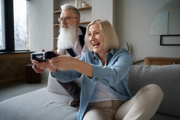 Grandparents learning to use technology