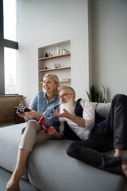 Grandparents learning to use technology