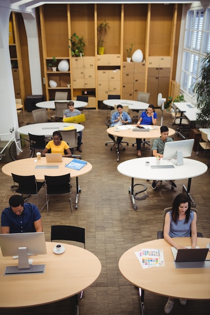 Graphic designers working at their desk