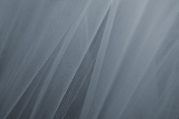 Free Photo gray tulle drapery textured background