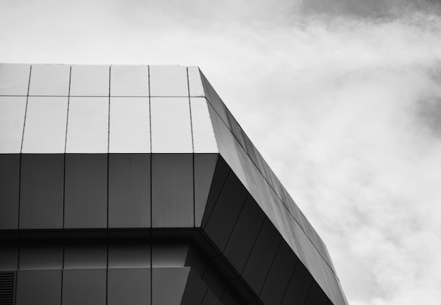 Free photo grayscale photo of concrete building