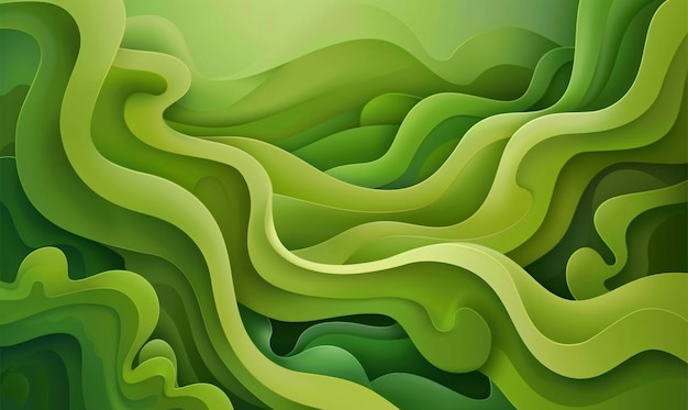 Free Photo green abstract background