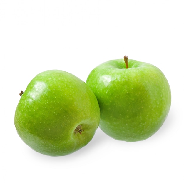 Green apple isolated on white