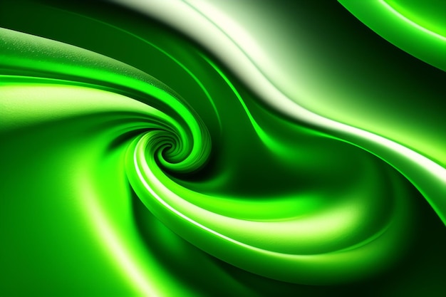 Free Photo green background with a swirl in the middle