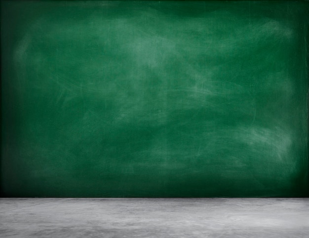 Free photo green blackboard background with chalk