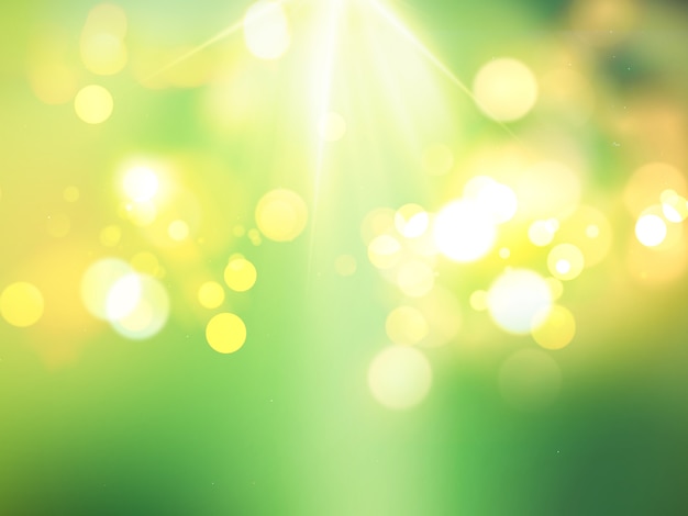 Free photo green bokeh lights background