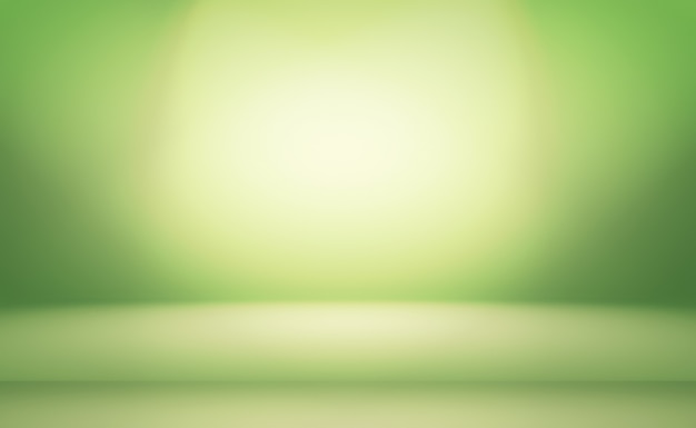 Green gradient abstract background empty room with space for your text and picture.