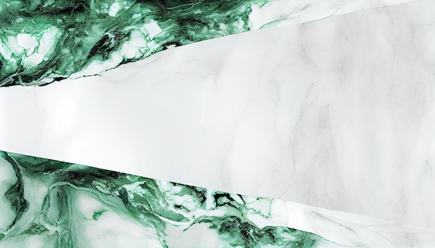 Free Photo a green marble background with a white marble background.