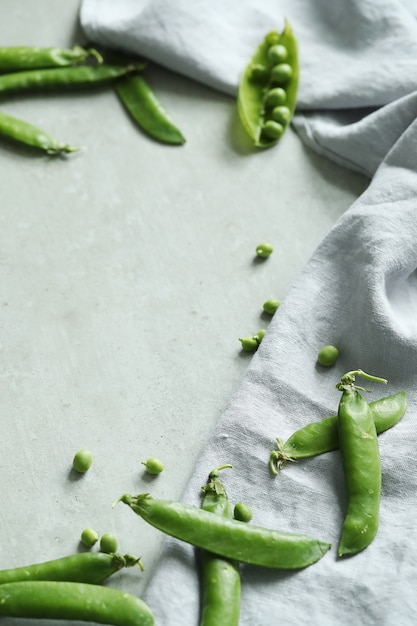 Free photo green peas