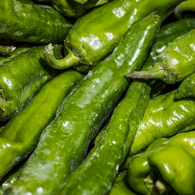 Free photo green pepper on market stock for sale