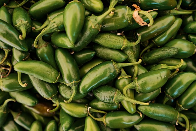 Green peppers background