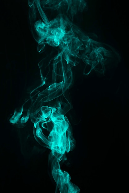 Free photo green smoke seamless texture on black background