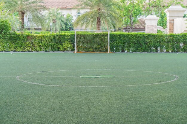 green soccer field