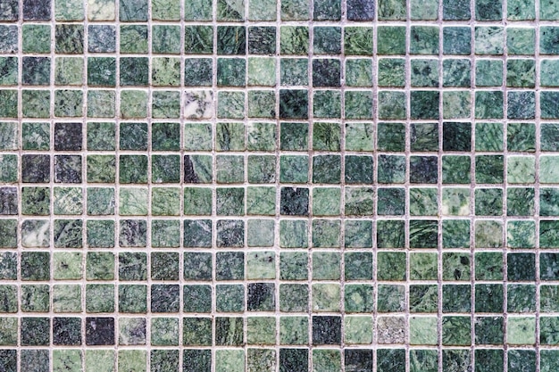 Free photo green tiles wall textures and surface