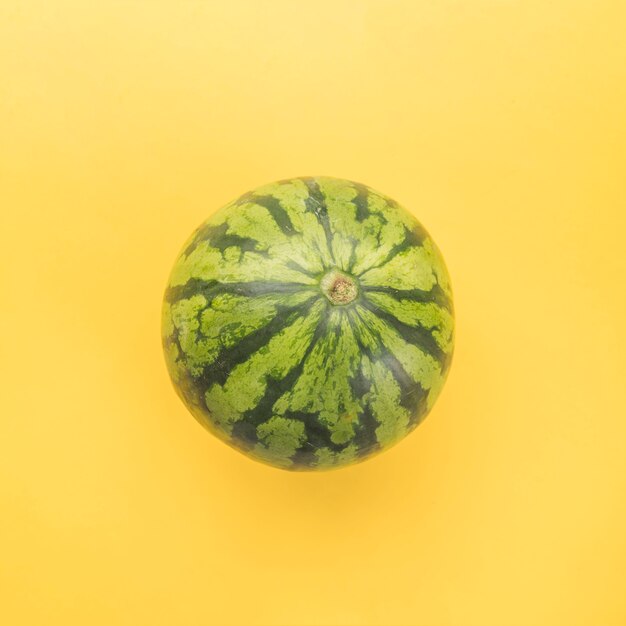 Green whole ripe watermelon 