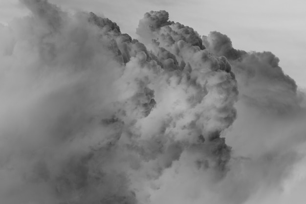 Free Photo greyscale of heavy grey clouds background