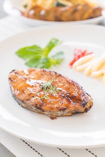 grilled mackerel steak