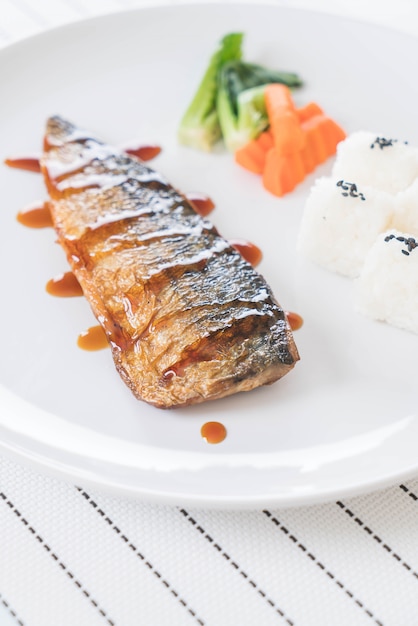 Grilled Saba fish sauce