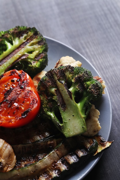 Free photo grilled vegetables