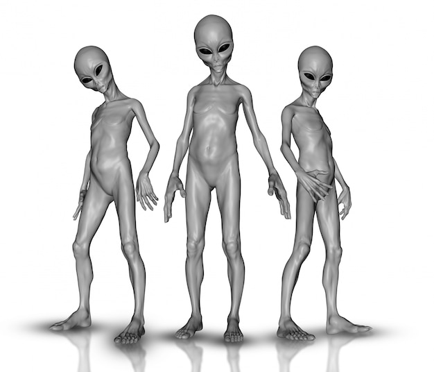 Free Photo group of aliens