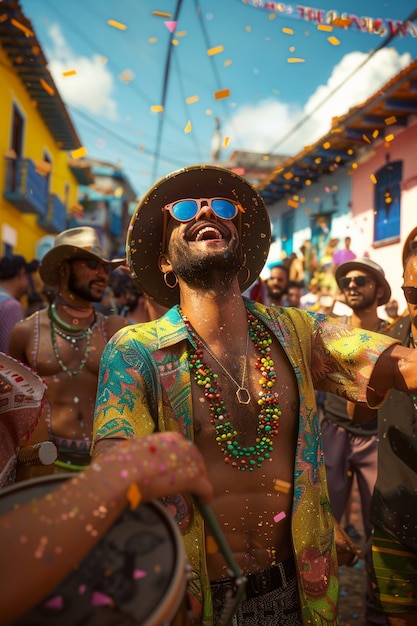 Group of colombian male friends spending time together and having fun