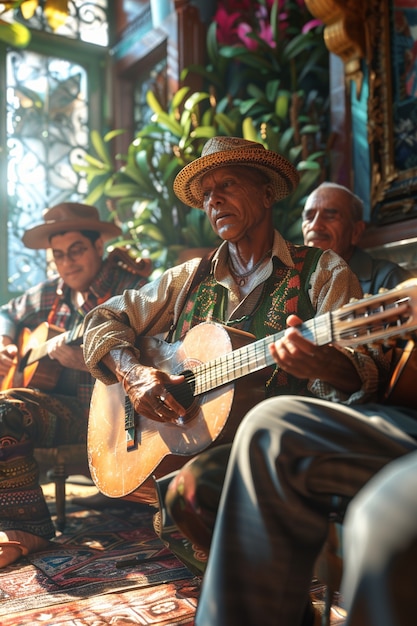 Group of colombian male friends spending time together and having fun