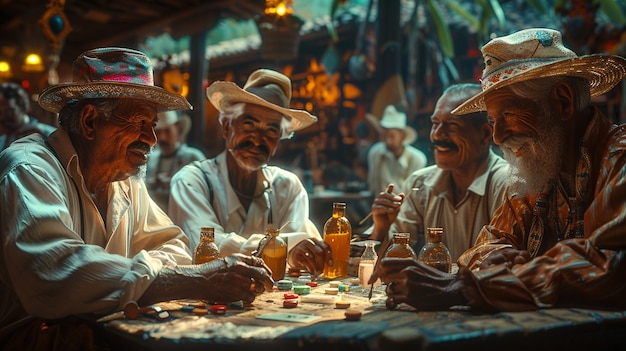 Group of colombian male friends spending time together and having fun