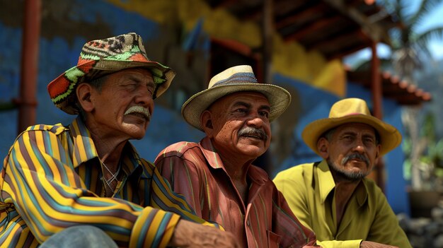 Group of colombian male friends spending time together and having fun