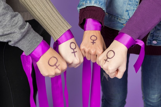 Group of female activists together