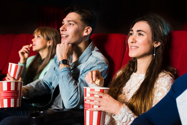 Group of people in cinema