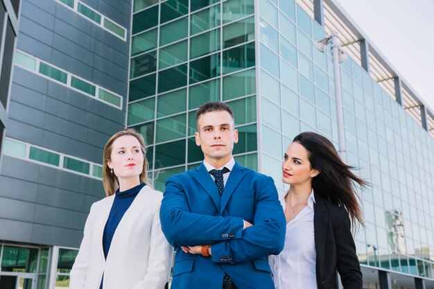 Group of three business persons