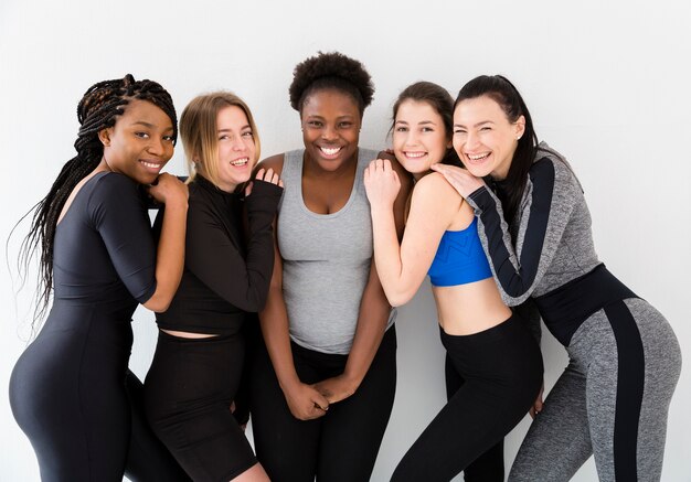 Group of women meeting at fitness class