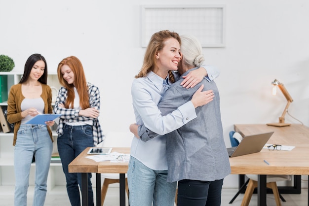 Group of women supporting each other