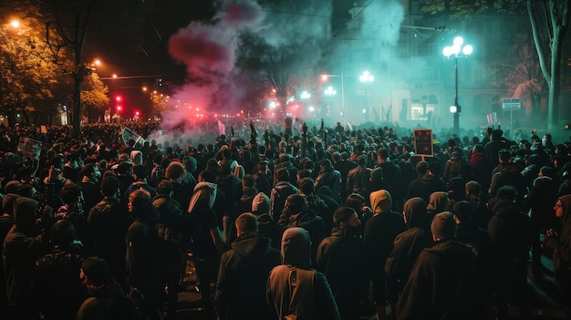 Free photo group of workers organizing protest