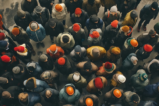 Free Photo group of workers organizing protest