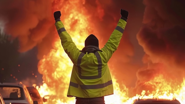 Free photo group of workers organizing protest